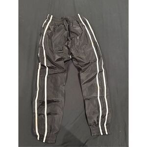 Size 1 women’s joggers black with white stripes